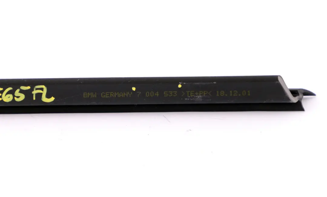 BMW 7 Series E65 E66 Front Left Door Inner Window Channel Cover Trim N/S - SKU 7004533 - Part number 7004533