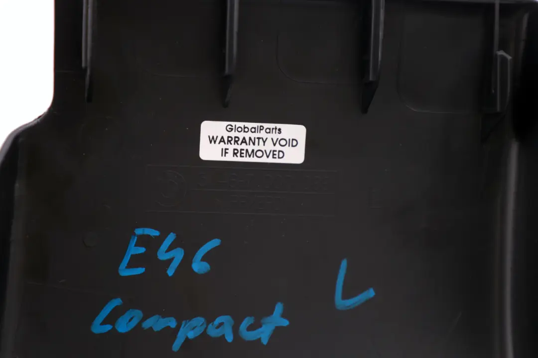 Belt Outlet Guide Tunnel Rear Left N/S to BMW 3 Series E46 Compact Cover with Part number 7000099 BMW 3 Series E46 Compact Cover Belt Outlet Guide Tunnel Rear Left N/S - SKU 7006011 - Part number 7000099