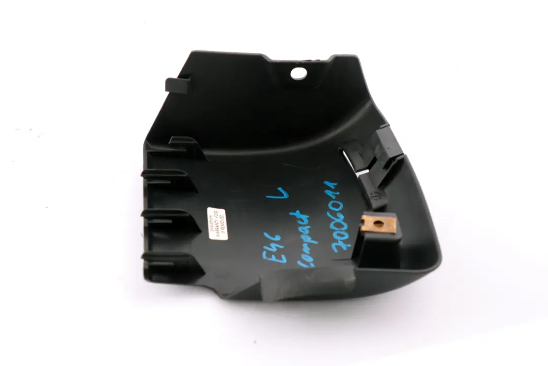 Belt Outlet Guide Tunnel Rear Left N/S to BMW 3 Series E46 Compact Cover with Part number 7000099 BMW 3 Series E46 Compact Cover Belt Outlet Guide Tunnel Rear Left N/S - SKU 7006011 - Part number 7000099