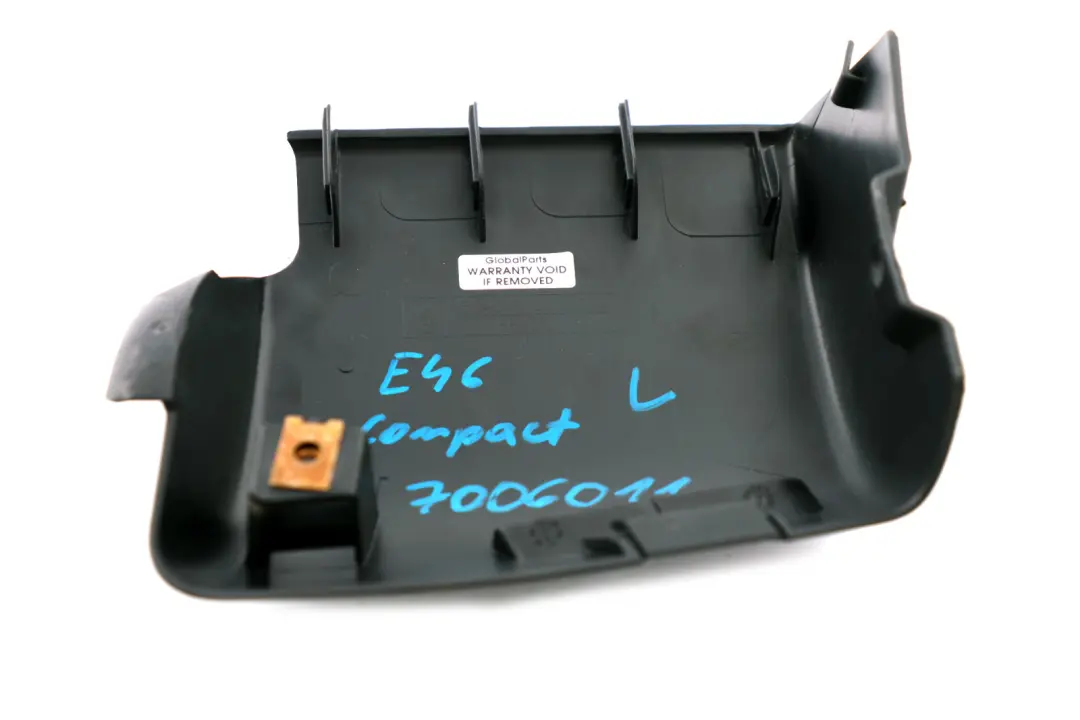 Belt Outlet Guide Tunnel Rear Left N/S to BMW 3 Series E46 Compact Cover with Part number 7000099 BMW 3 Series E46 Compact Cover Belt Outlet Guide Tunnel Rear Left N/S - SKU 7006011 - Part number 7000099