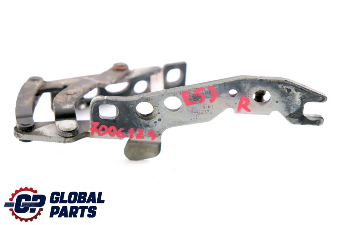 Cardine Lembo Anteriore Destra per BMW X5 E53 con numero di parte 7006124 BMW X5 E53 Cardine Lembo Anteriore Destra - SKU 7006124 - Numero di parte 7006124