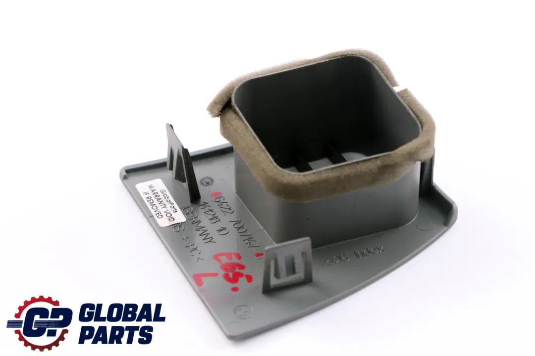 BMW 7 Series E65 E66 E67 Left Dash Trim Air Vent CoverN/S Dark Silver - SKU 7007147 - Part number 7007147