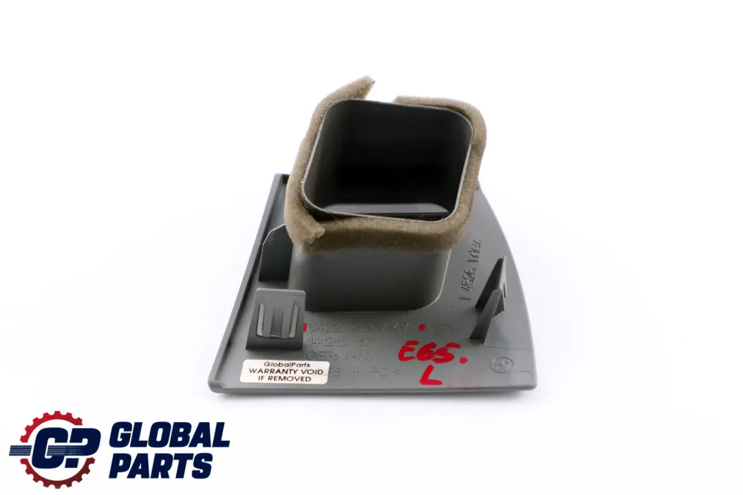 BMW E65 E66 E67 Salpicadero Izquierdo Tapa Ventilacion Plata Oscuro - SKU 7007147 - Número de pieza 7007147