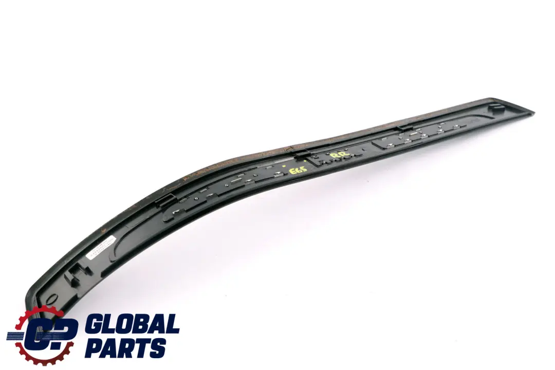 Right O/S Entrance Cover Trim Dark Silver to BMW 7 Series E65 E66 Rear with Part number 7007398 BMW 7 Series E65 E66 Rear Right O/S Entrance Cover Trim Dark Silver - SKU 7007398 - Part number 7007398