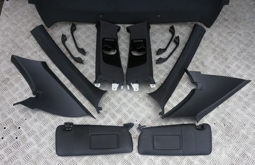 BMW 3 Series E46 Compact Complete Headlining Roof Lining Black + Pillars Handles - SKU 7007750 - Part number 7007750