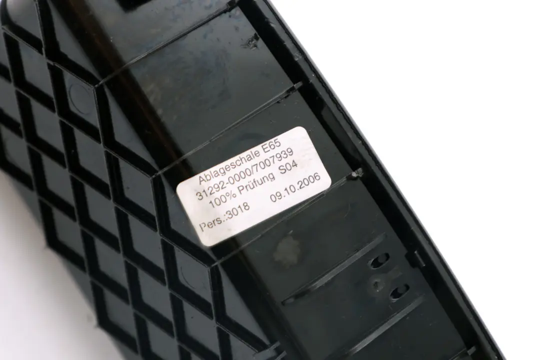 BMW 7 Series E65 E66 Centre Console Oddments Tray Insert Black Telephone - SKU 7007939 - Part number 7007939