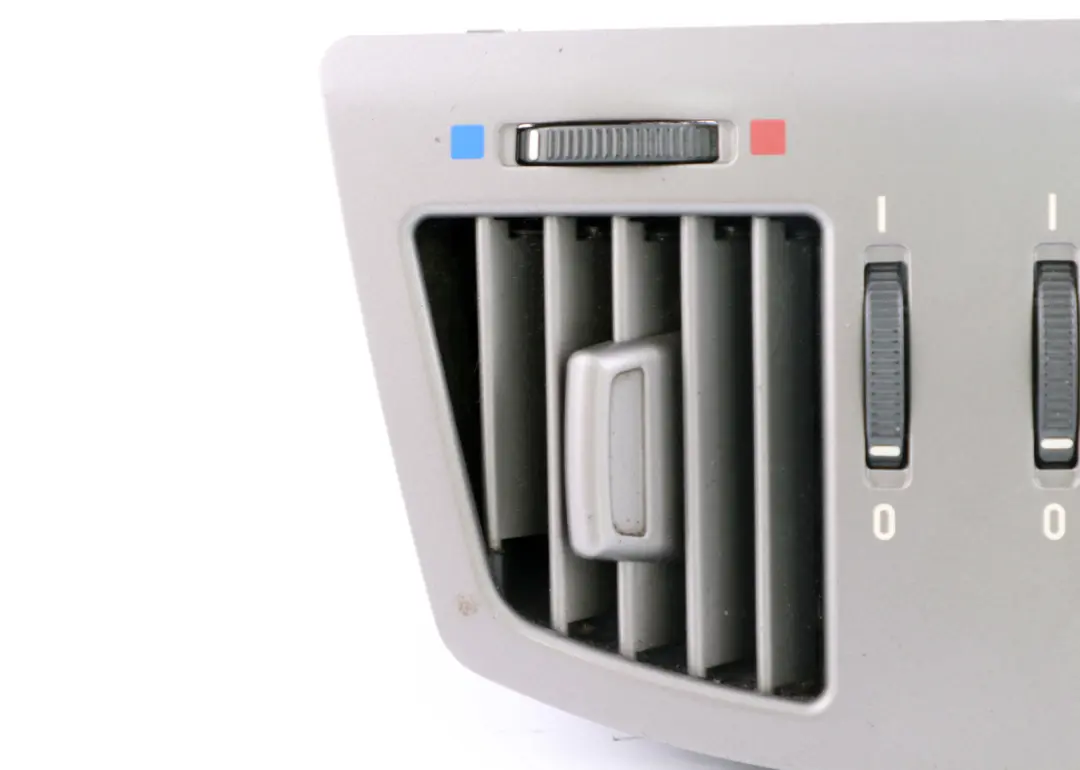 Centre Console Fresh Air Grill Vent Dark Silver to BMW 7 Series E65 E66 E67 Rear with Part number 7007984 BMW 7 Series E65 E66 E67 Rear Centre Console Fresh Air Grill Vent Dark Silver - SKU 7007984 - Part number 7007984