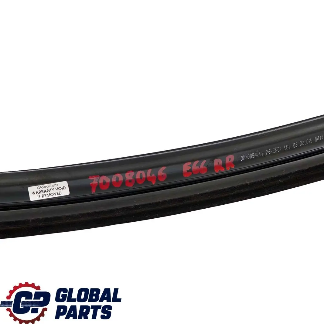 BMW E66 Uszczelka drzwi prawy tył osłona szyby - SKU 7008046 - Numer Części 7414534
