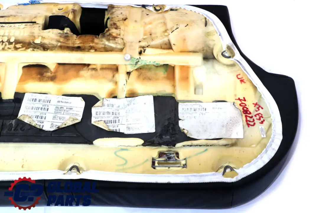 BMW X5 E53 Cuero Negro Interior Asiento Trasero Sofa Sofa Banco - SKU 7008222 - Número de pieza 7008222