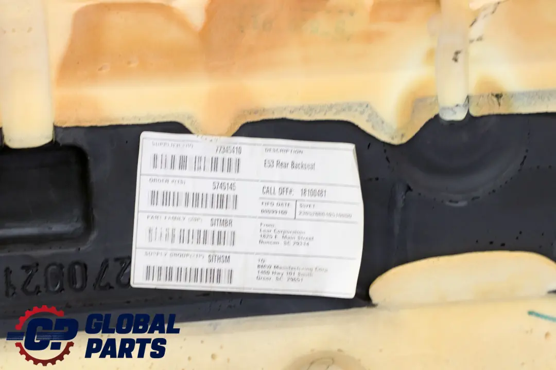 BMW E53 X5 Kanapa siedzisko tył zieleń green - SKU 7008226 - Numer Części 7008226