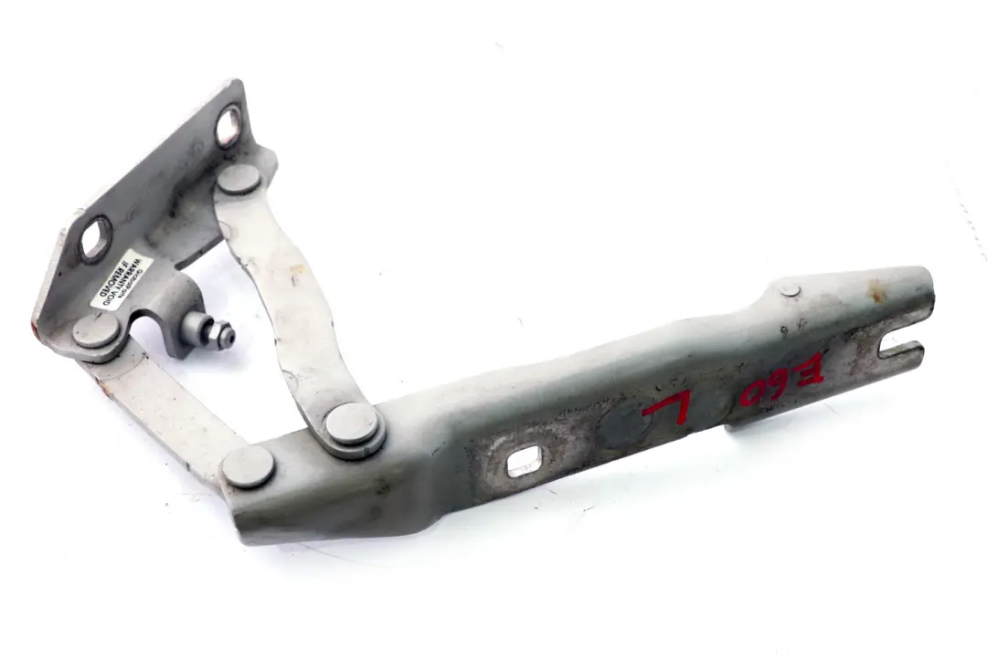 Hood Bonnet Left Hinge N/S Titansilber Silver 354 to BMW 5 Series E60 E61 Engine with Part number 7008727 BMW 5 Series E60 E61 Engine Hood Bonnet Left Hinge N/S Titansilber Silver 354 - SKU 7008727-1 - Part number 7008727