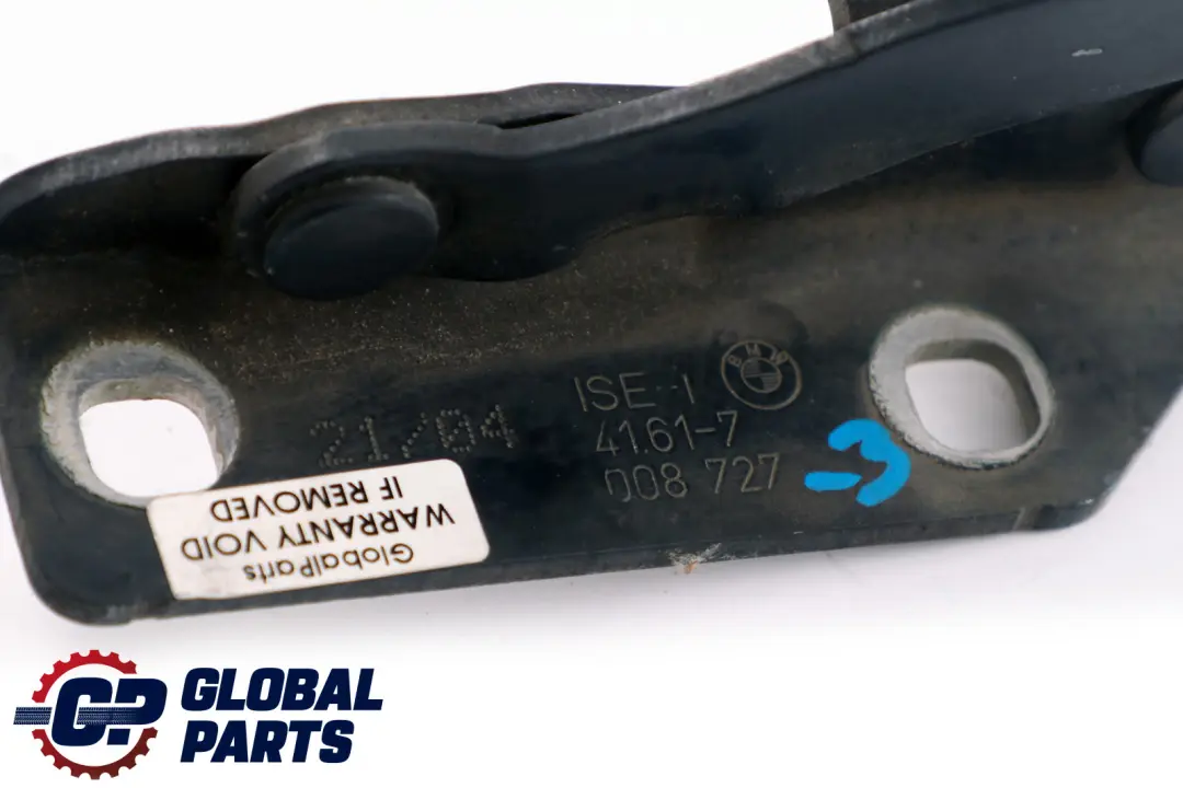 BMW 5 Series E60 E61 Left Engine Hood Hinge N/S Blue - SKU 7008727-3 - Part number 7008727