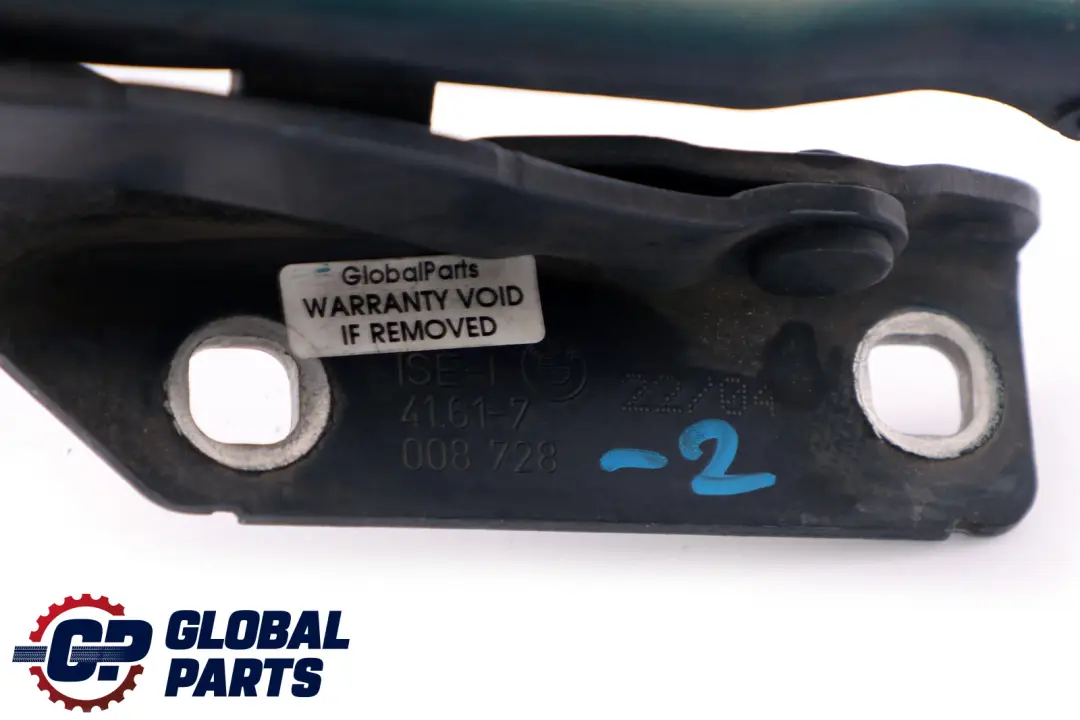 Charniere Rabat Droite Bleu 4161 pour BMW 5 Serie E60 E61 à propos du numéro de pièce 7008728 BMW 5 Serie E60 E61 Charniere Rabat Droite Bleu 4161 - SKU 7008728-2 - Numéro de pièce 7008728