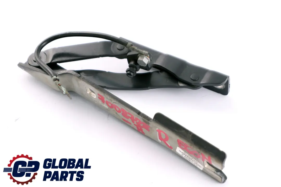 BMW 5 Series E60 E61 LCI Right Engine Hood Hinge O/S Black - SKU 7008728-B - Part number 7008728