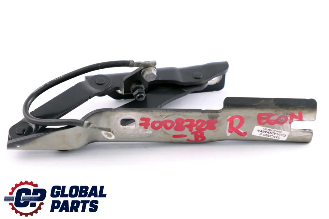 BMW 5 er E60 E61 LCI Scharnier Frontklappe Rechts Schwarz - SKU 7008728-B - Teilenummer 7008728