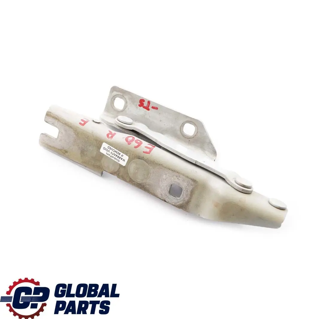 BMW 5 E60 E61 Charniere Rabat Droite Argent Titane Metallique 354 - SKU 7008728-TS - Numéro de pièce 7008728