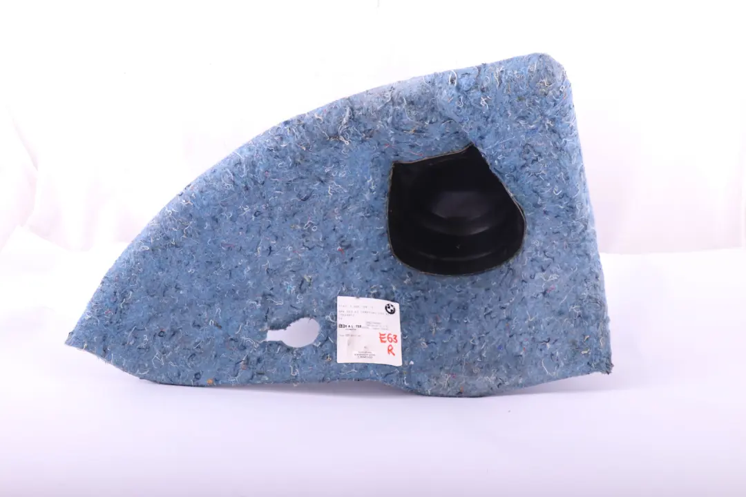 Sound Insulatng Trunk Wheel Housing Right O/S to BMW 6 SERIES E63 LCI with Part number 7009168 BMW 6 SERIES E63 LCI Sound Insulatng Trunk Wheel Housing Right O/S - SKU 7009168 - Part number 7009168