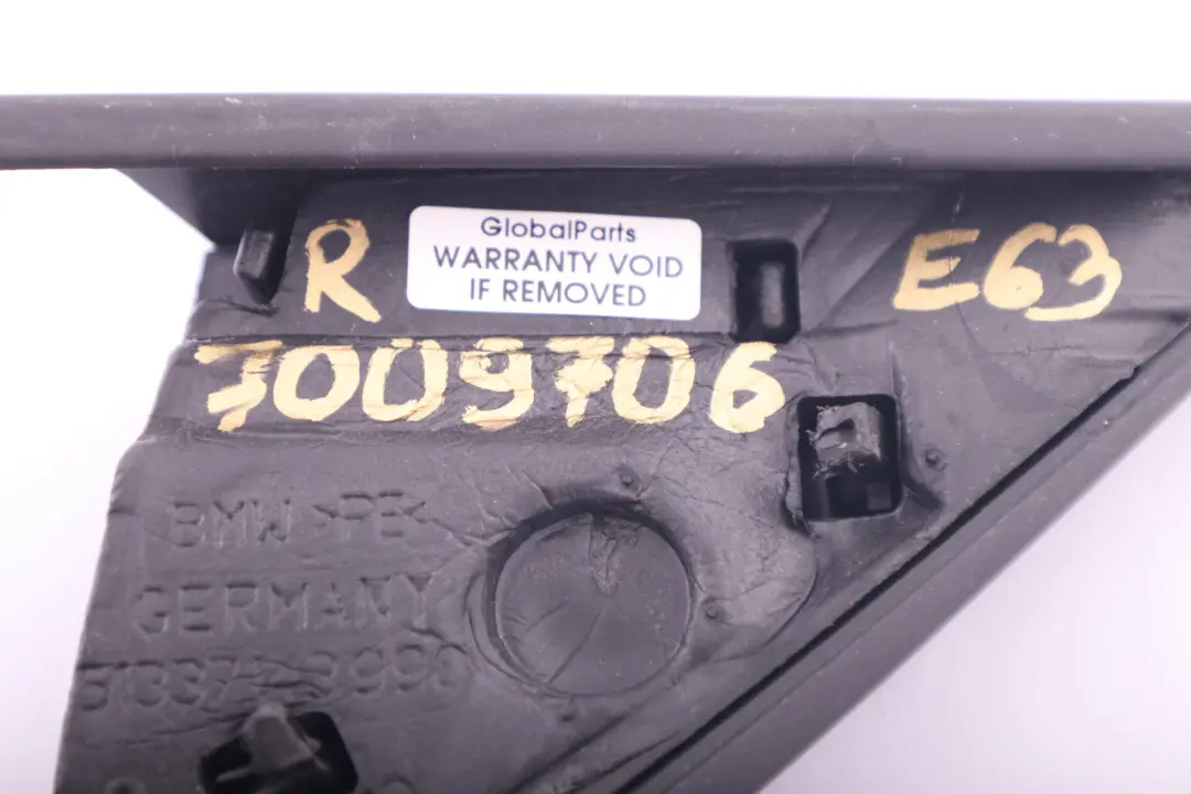 BMW E63 E64 Modanatura Angolare Copri Specchio Interno Destro 7143998 - SKU 7009706 - Numero di parte 7009706