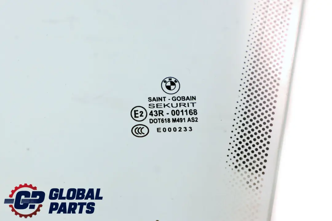 BMW E63 E64 Front Left N/S Door Window Glass Green AS2 - SKU 7009709 - Part number 7009709