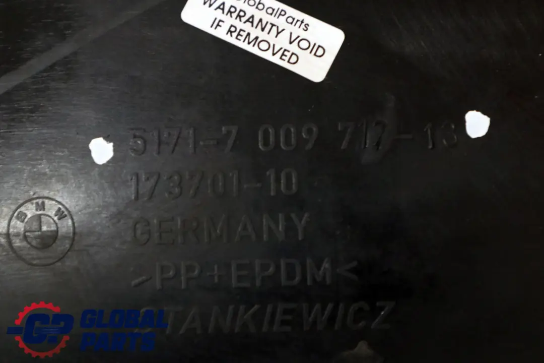 BMW 6 er E63 E64 Radhausverkleidung Abdeckung Radhaus Hinten Links - SKU 7009717 - Teilenummer 7009717