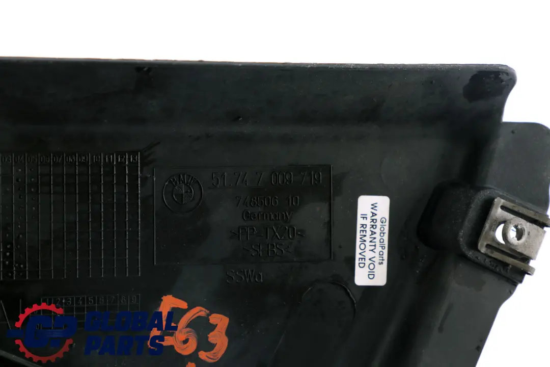 BMW E63 E64 Cover Bottom Left N/S Underfloor Panelling - SKU 7009719 - Part number 7203951