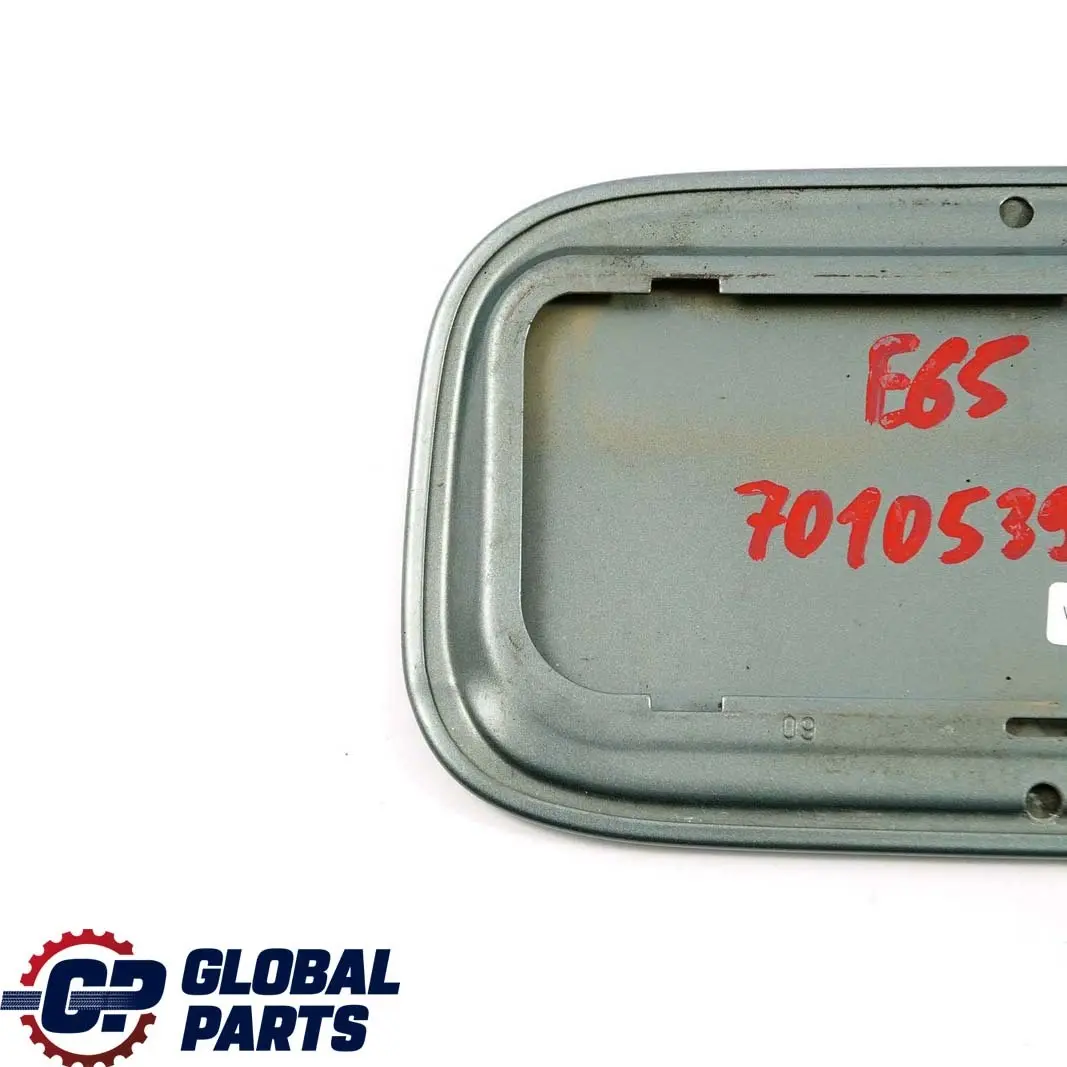 Fill In Flap Fuel Filler Cover Schiefergruen Slate Green - 449 to BMW 7 E65 E66 with Part number 7010539 BMW 7 E65 E66 Fill In Flap Fuel Filler Cover Schiefergruen Slate Green - 449 - SKU 7010539-SGM - Part number 7010539