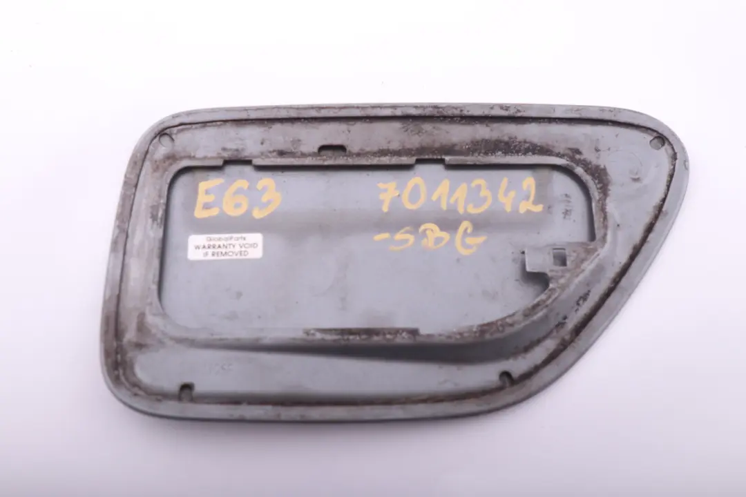 BMW 6 Series E63 E64 Fuel Filler Flap Cover Silbergrau Silver Grey - SKU 7011342-SBG - Part number 7011342
