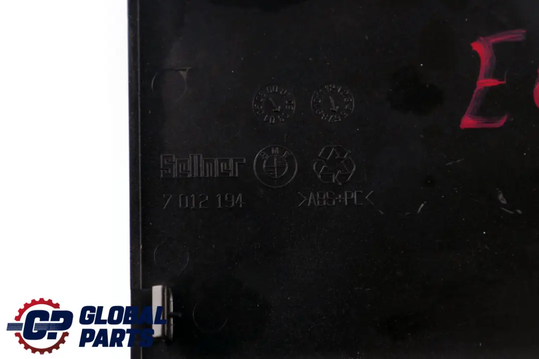 BMW E65 E66 Utilizzo Console Posteriore Scuro Argento - SKU 7012194 - Numero di parte 7012194