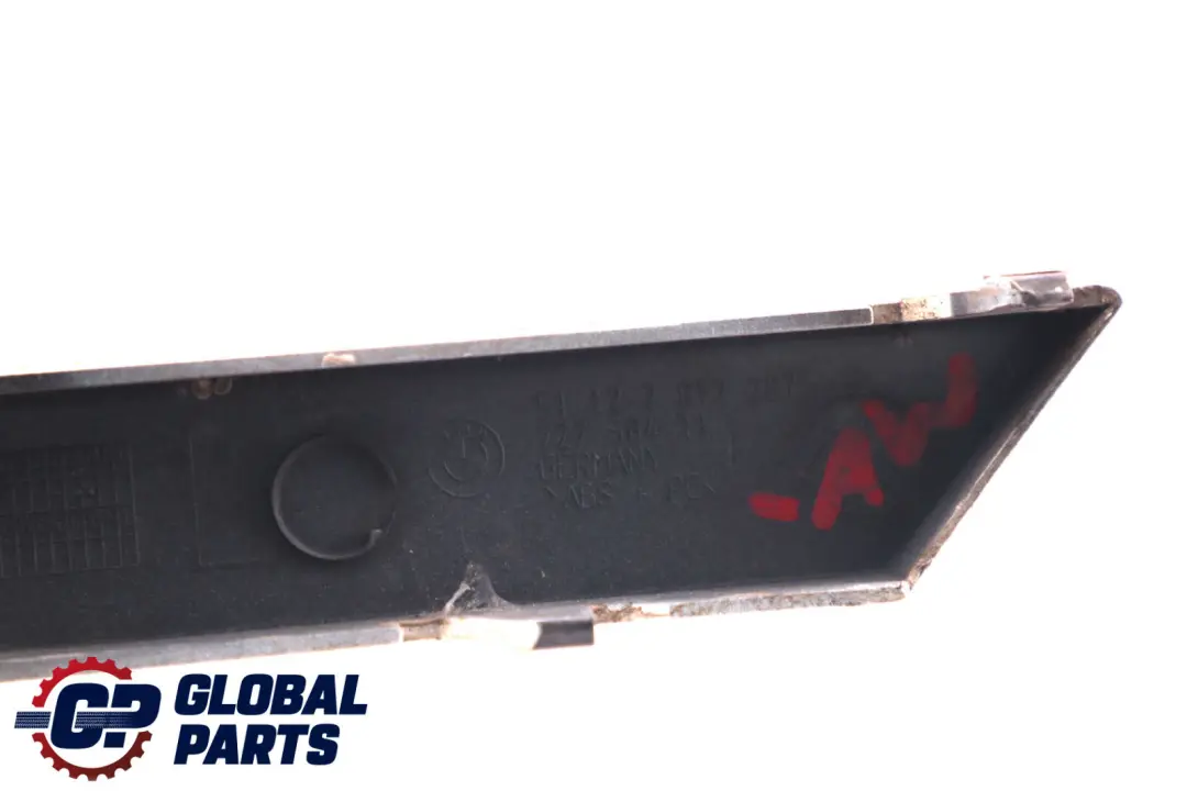 Left Bumper Finisher Moulding Trim N/S Alpinweiss 3 to BMW 7 Series E65 Rear with Part number 7012287 BMW 7 Series E65 Rear Left Bumper Finisher Moulding Trim N/S Alpinweiss 3 - SKU 7012287-AW - Part number 7012287