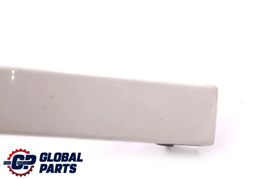 Left Bumper Finisher Moulding Trim N/S Alpinweiss 3 to BMW 7 Series E65 Rear with Part number 7012287 BMW 7 Series E65 Rear Left Bumper Finisher Moulding Trim N/S Alpinweiss 3 - SKU 7012287-AW - Part number 7012287