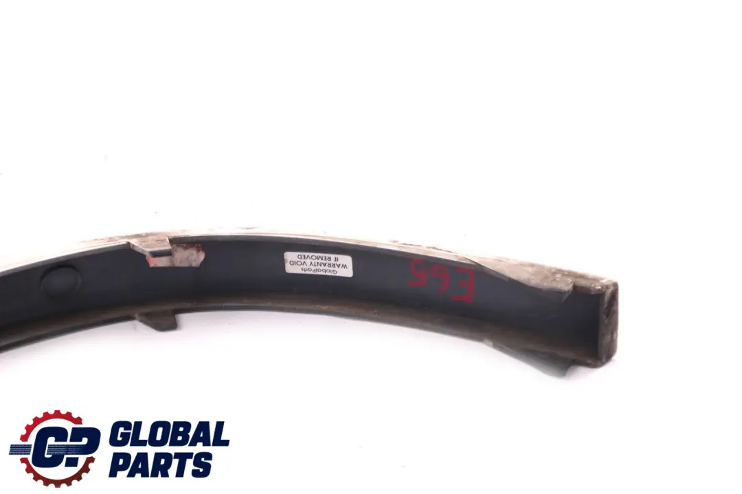 BMW 7 Series E65 Rear Left Bumper Finisher Moulding Trim N/S Alpinweiss 3 - SKU 7012287-AW - Part number 7012287