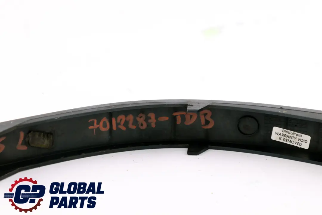 Left Bumper Finisher Moulding Trim N/S Toledoblau Blue to BMW 7 Series E65 Rear with Part number 7012287 BMW 7 Series E65 Rear Left Bumper Finisher Moulding Trim N/S Toledoblau Blue - SKU 7012287-TDB - Part number 7012287