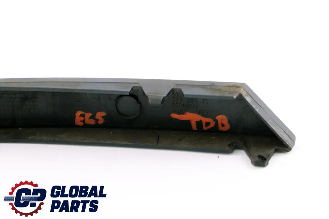 BMW 7 Series E65 Rear Right Bumper Finisher Moulding Trim O/S Toledoblau Blue - SKU 7012288-TDB - Part number 7012288