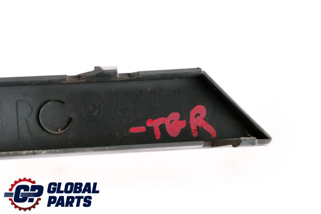 BMW 7 Series E65 Rear Right Bumper Finisher Moulding Trim O/S Titangrau - SKU 7012288-TGR - Part number 7012288