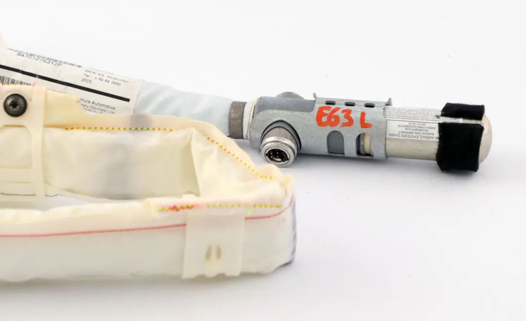 Sinistra Airbag laterale a tendina Airbag testa per BMW Serie 6 E63 con numero di parte 9147343 BMW Serie 6 E63 Sinistra Airbag laterale a tendina Airbag testa - SKU 7012763 - Numero di parte 9147343