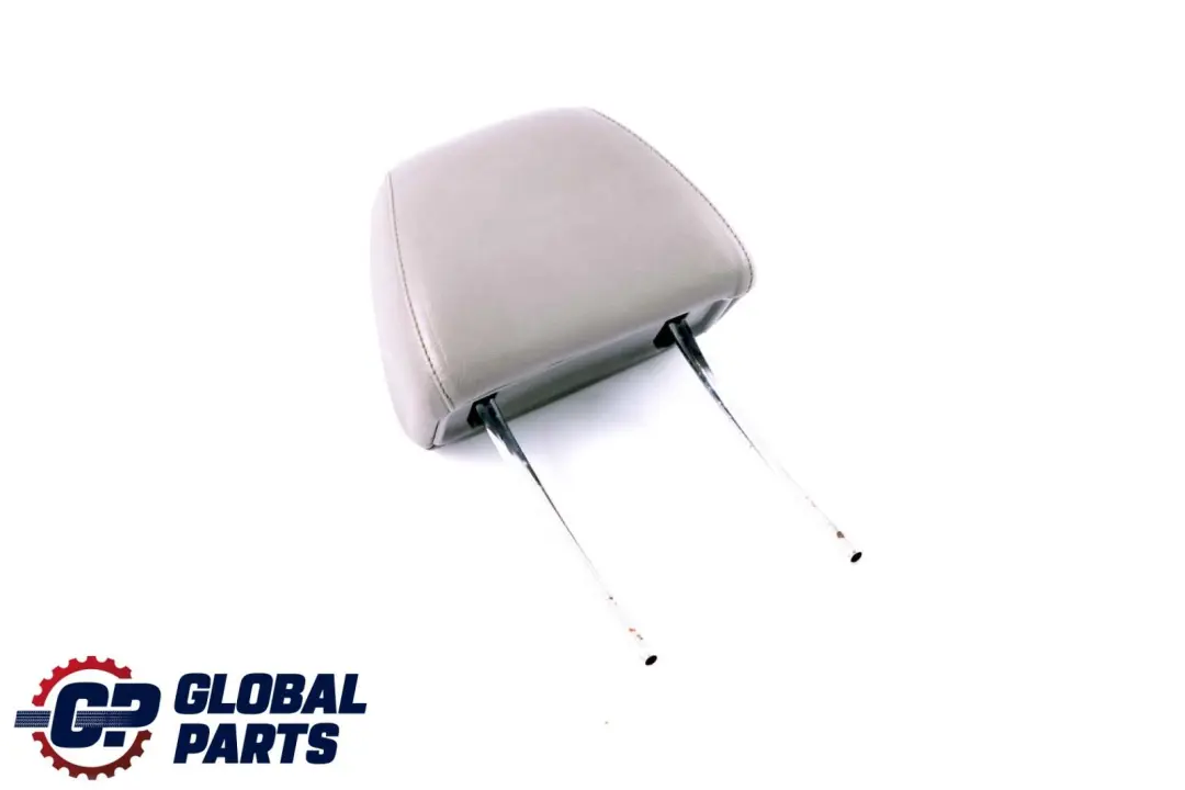 Front Seat Left Right N/O/S Leather Headrest Nasca Grey to BMW 7 Series E65 with Part number 7015217 BMW 7 Series E65 Front Seat Left Right N/O/S Leather Headrest Nasca Grey - SKU 7015217 - Part number 7015217