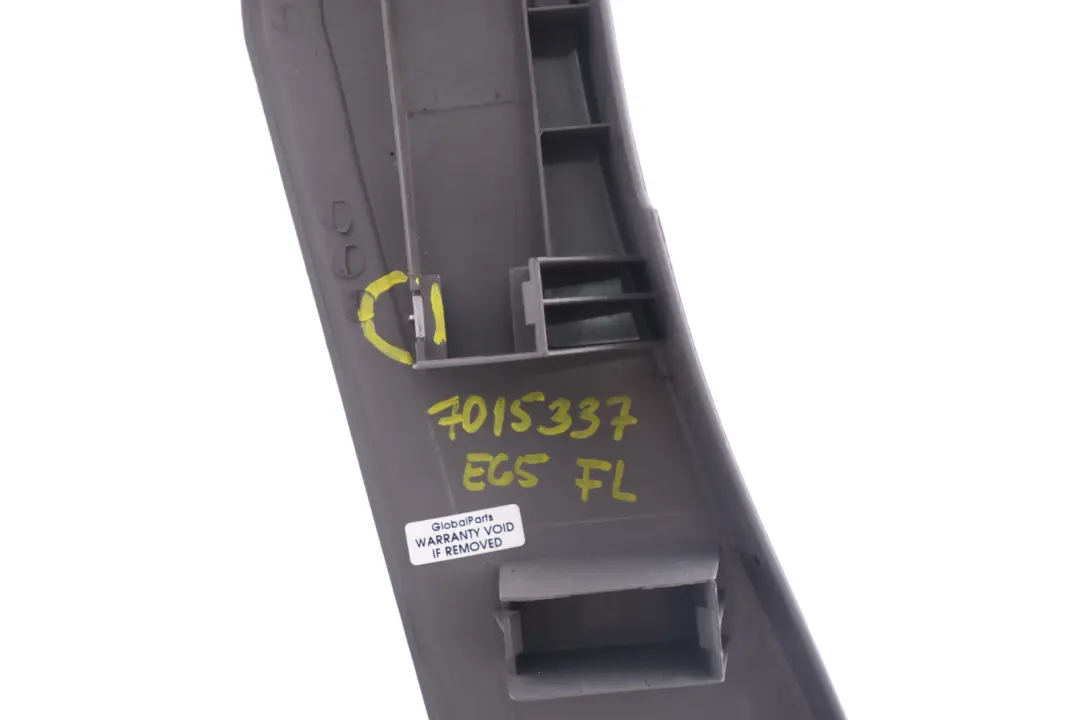 Front Seat Outer Left N/S Covering Cover Grey Trim to BMW 7 Series E65 E66 with Part number 8259801 BMW 7 Series E65 E66 Front Seat Outer Left N/S Covering Cover Grey Trim - SKU 7015337 - Part number 8259801