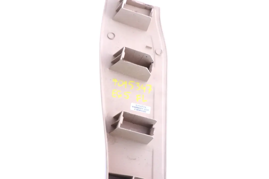 BMW 7 Series E65 Front Seat Outer Left N/S Covering Cover Beige Trim - SKU 7015347 - Part number 8259801