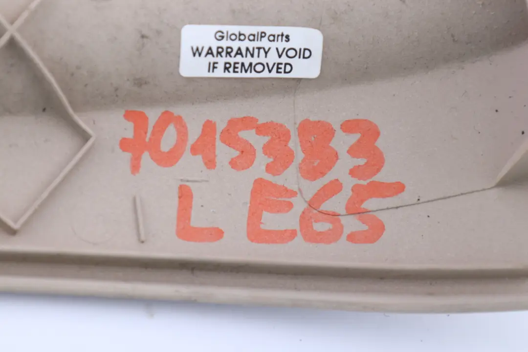 BMW 5 7 Series E60 E61 LCI Front Left N/S Console Trim Panel Cover Creambeige - SKU 7015383 - Part number 7015383