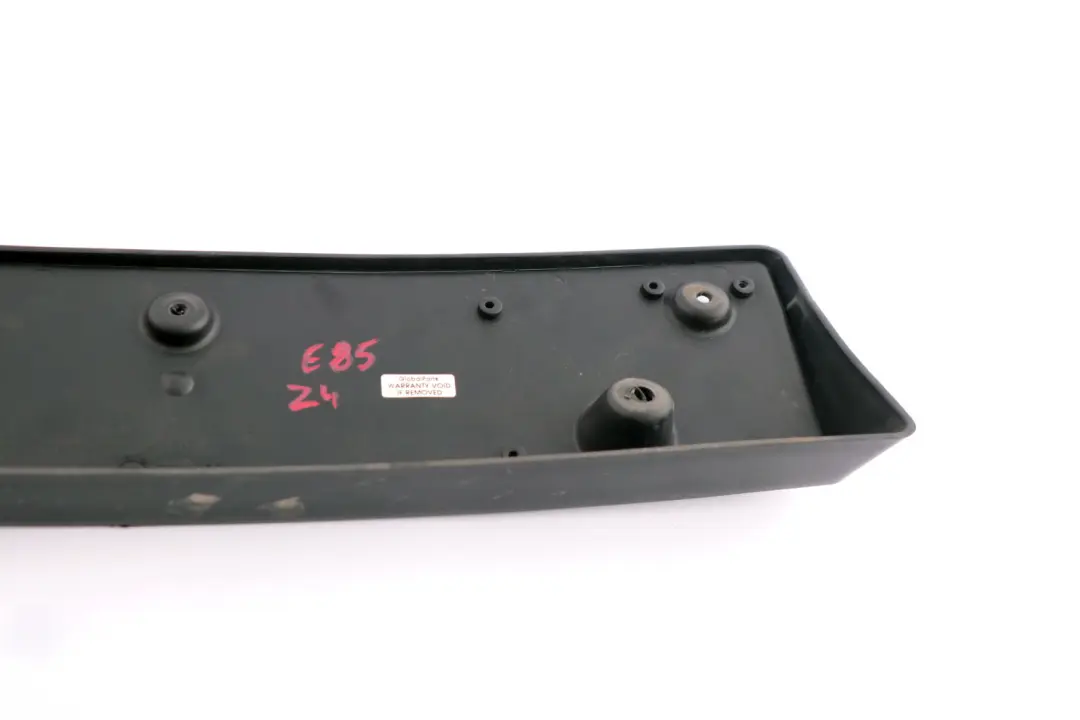Front Bumper Licence Plate Base Trim Panel Cover to BMW Z4 E85 with Part number 7016062 BMW Z4 E85 Front Bumper Licence Plate Base Trim Panel Cover - SKU 7016062 - Part number 7016062