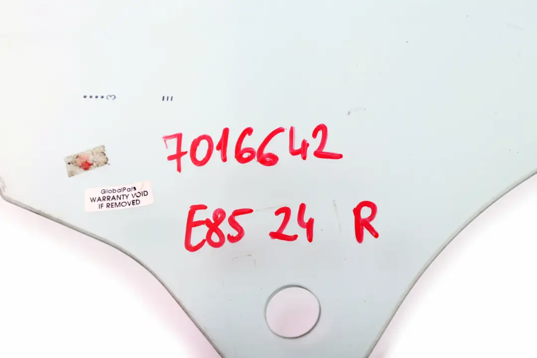 BMW E85 Z4 Szyba Drzwi Boczna Zielona Prawa AS2 - SKU 7016642 - Numer Części 7016642