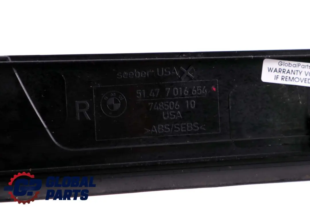 Abdeckleiste Eingang Innen Rechts für BMW Z4 E85 E86 E89 mit Teilenummer 7016654 BMW Z4 E85 E86 E89 Abdeckleiste Eingang Innen Rechts - SKU 7016654 - Teilenummer 7016654