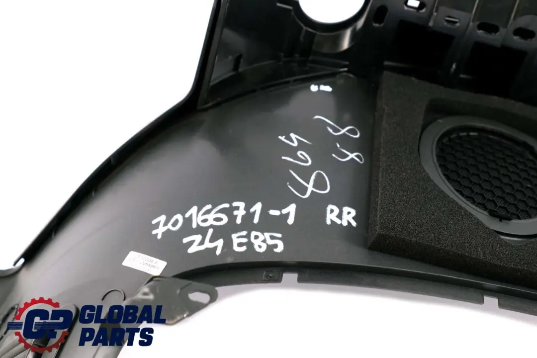 Lateral Trim Panel Top Rear Left N/S Cover Black to BMW Z4 E85 with Part number 7016671 BMW Z4 E85 Lateral Trim Panel Top Rear Left N/S Cover Black - SKU 7016671-1 - Part number 7016671