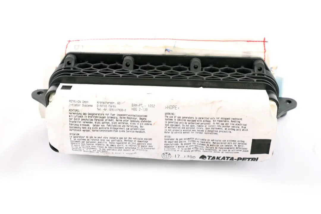 Modulo airbag per cruscotto lato passeggero anteriore per BMW E85 E86 con numero di parte 7016809 BMW E85 E86 Modulo airbag per cruscotto lato passeggero anteriore - SKU 7016809 - Numero di parte 7016809