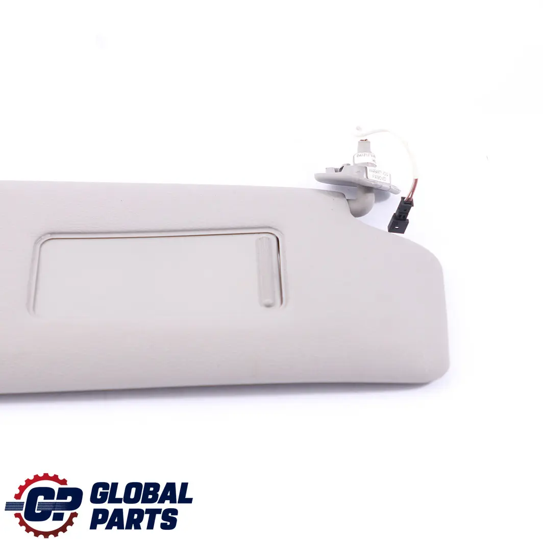BMW E65 E66 Sun Visor Lamp Light Cover Right O/S Leather Steingrau Grey - SKU 7017792-1 - Part number 7017792