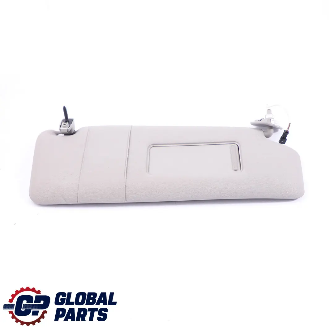 BMW E65 E66 Sun Visor Lamp Light Cover Right O/S Leather Steingrau Grey - SKU 7017792-1 - Part number 7017792