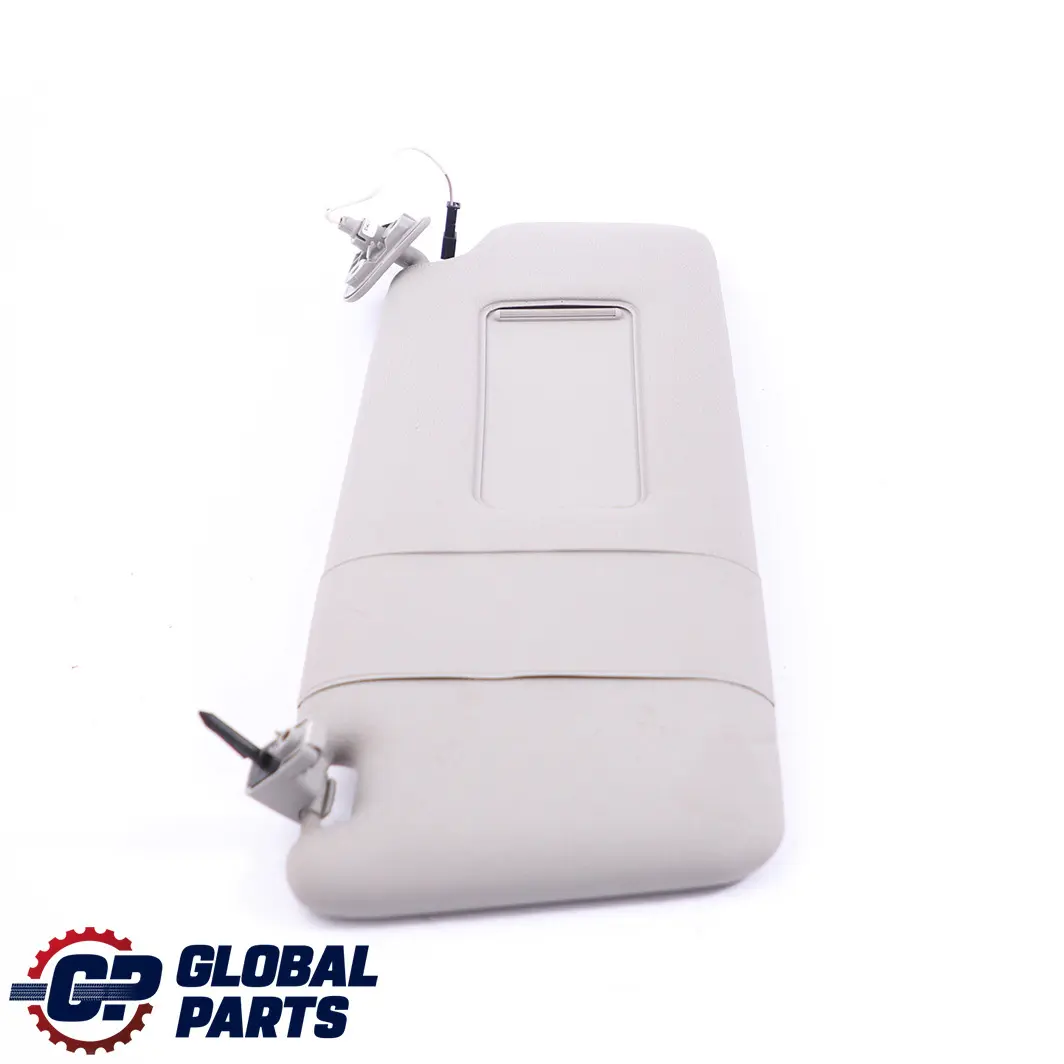 BMW E65 E66 Sun Visor Lamp Light Cover Right O/S Leather Steingrau Grey - SKU 7017792-1 - Part number 7017792