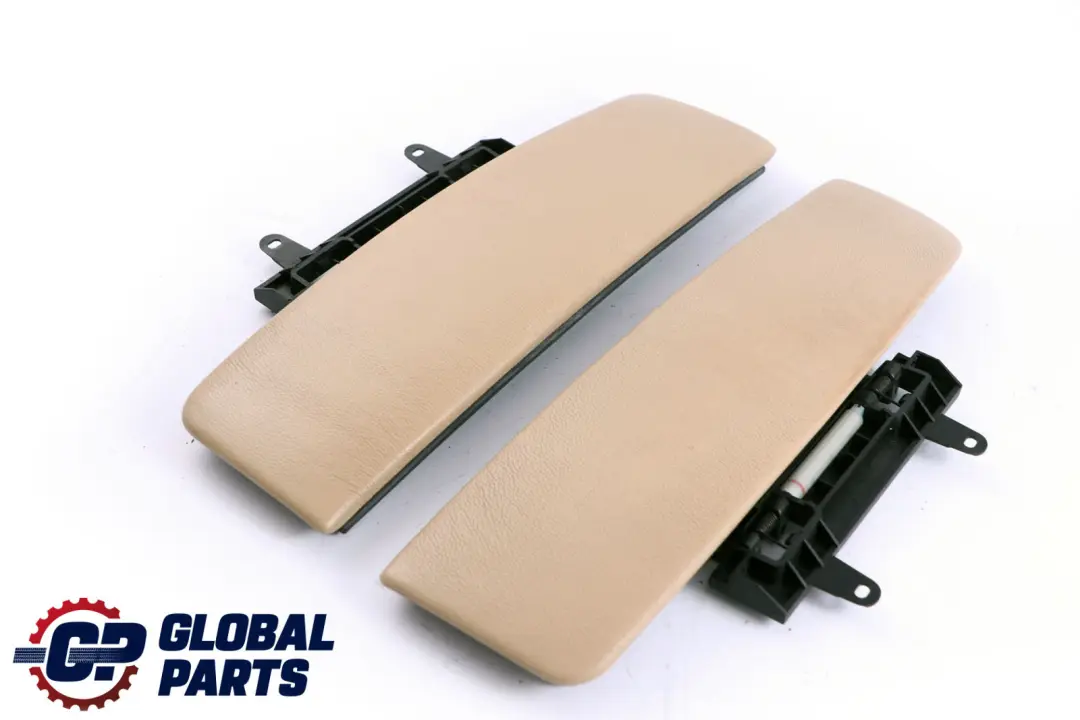 BMW 7 Series E65 E66 E67 Set Cover Centre Armrest Front Leather Beige - SKU 7018142-1 - Part number 7018142