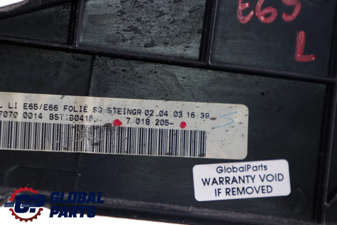 Verkleidung Mittelarmlehne Links 5116 für BMW 7 er E65 E66 mit Teilenummer 7018205 BMW 7 er E65 E66 Verkleidung Mittelarmlehne Links 5116 - SKU 7018205 - Teilenummer 7018205