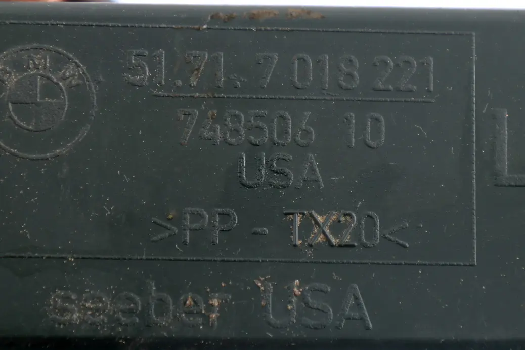 ecoulement De L'Eau a Gauche 5171 pour BMW Z4 Serie E85 E86 à propos du numéro de pièce 7018221 BMW Z4 Serie E85 E86 ecoulement De L'Eau a Gauche 5171 - SKU 7018221 - Numéro de pièce 7018221